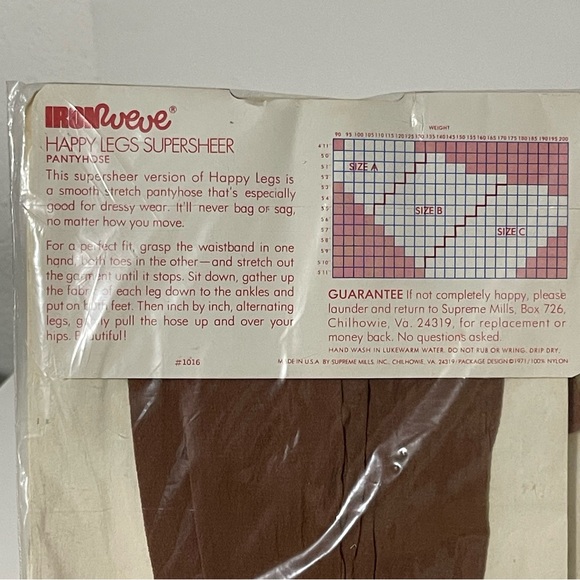 Vintage Iron We've happy legs Mod GoGo 1970 vintage extra tall sheer - Picture 4 of 5